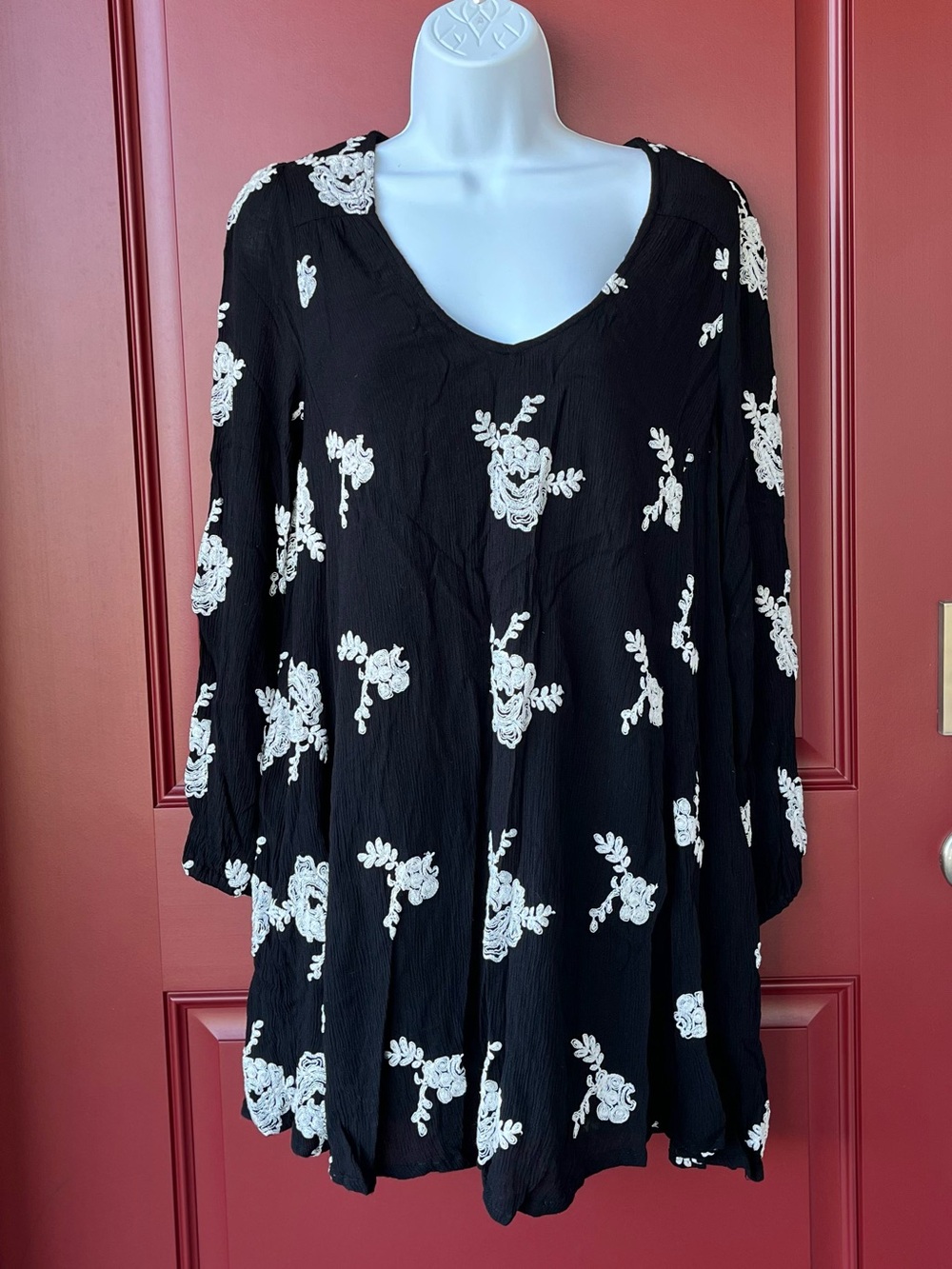 Free People Mini Dress / Tunic Black & White
